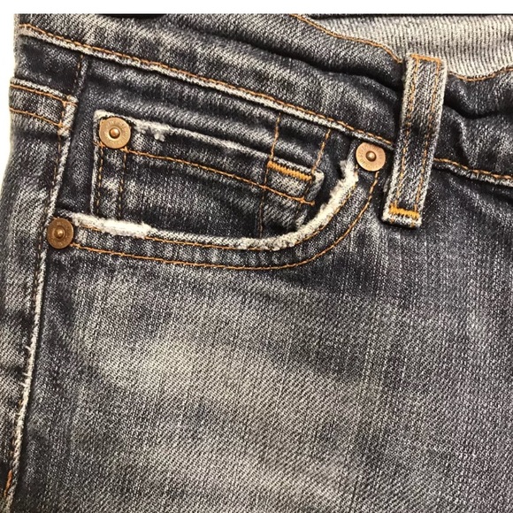 7 For All Mankind Distressed Jeans Bootcut - Picture 2 of 8